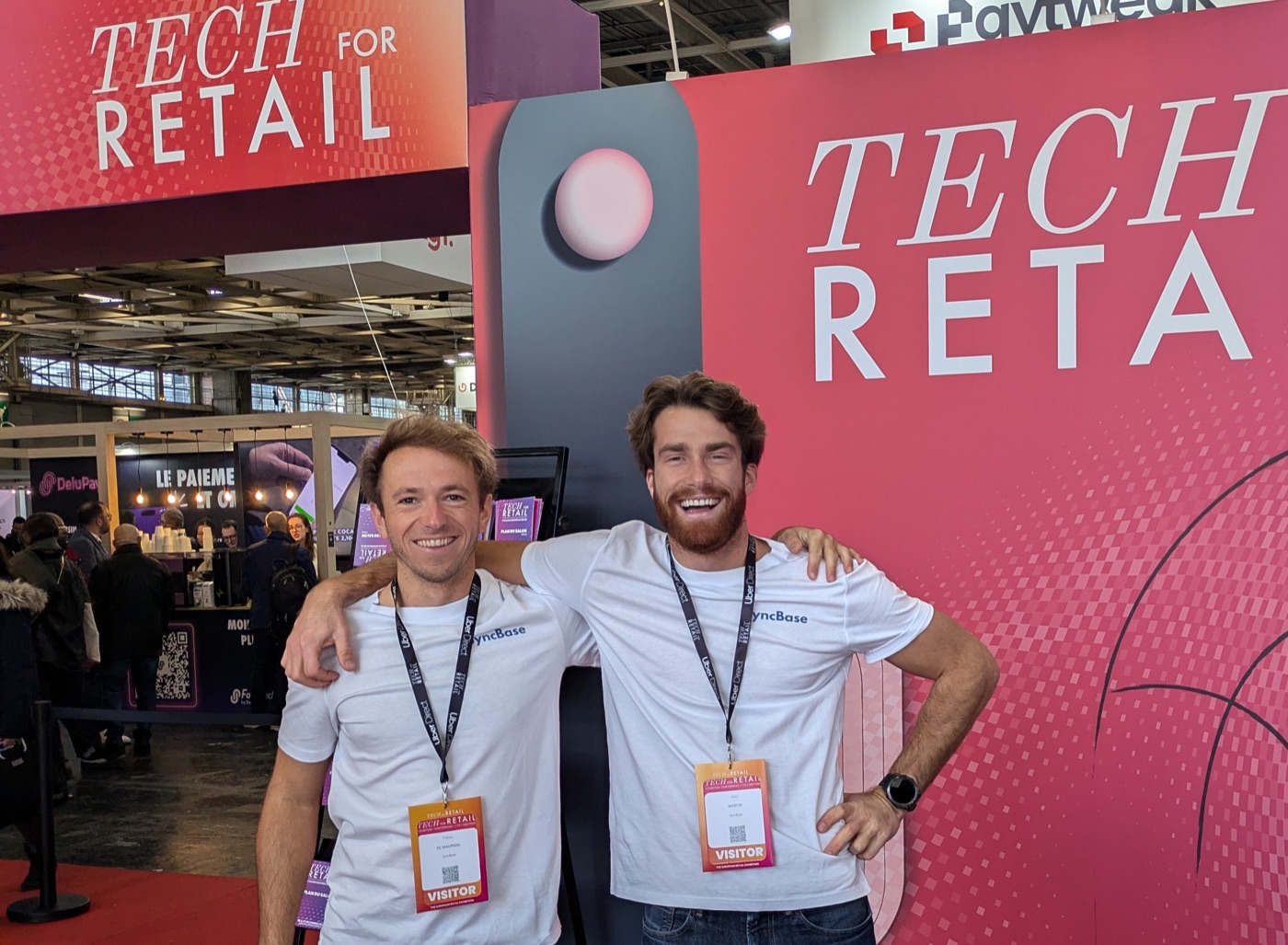 Axel und Théau, Mitbegründer von Peak PIM, bei Tech for Retail